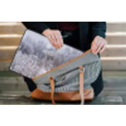 Schermbloem - Rijp - Kristallen - Winter - Delicaat laptophoes neopreen klein -tas