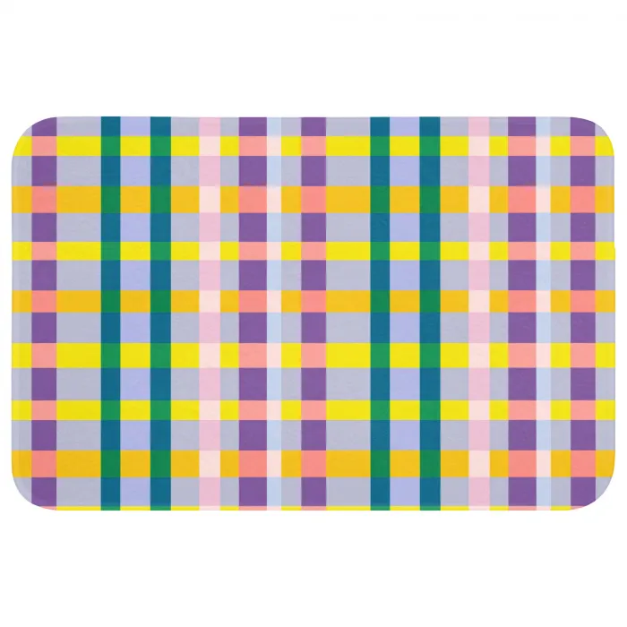 Ruit - Patroon - Kleurrijk Badmat klein 997 -3d
