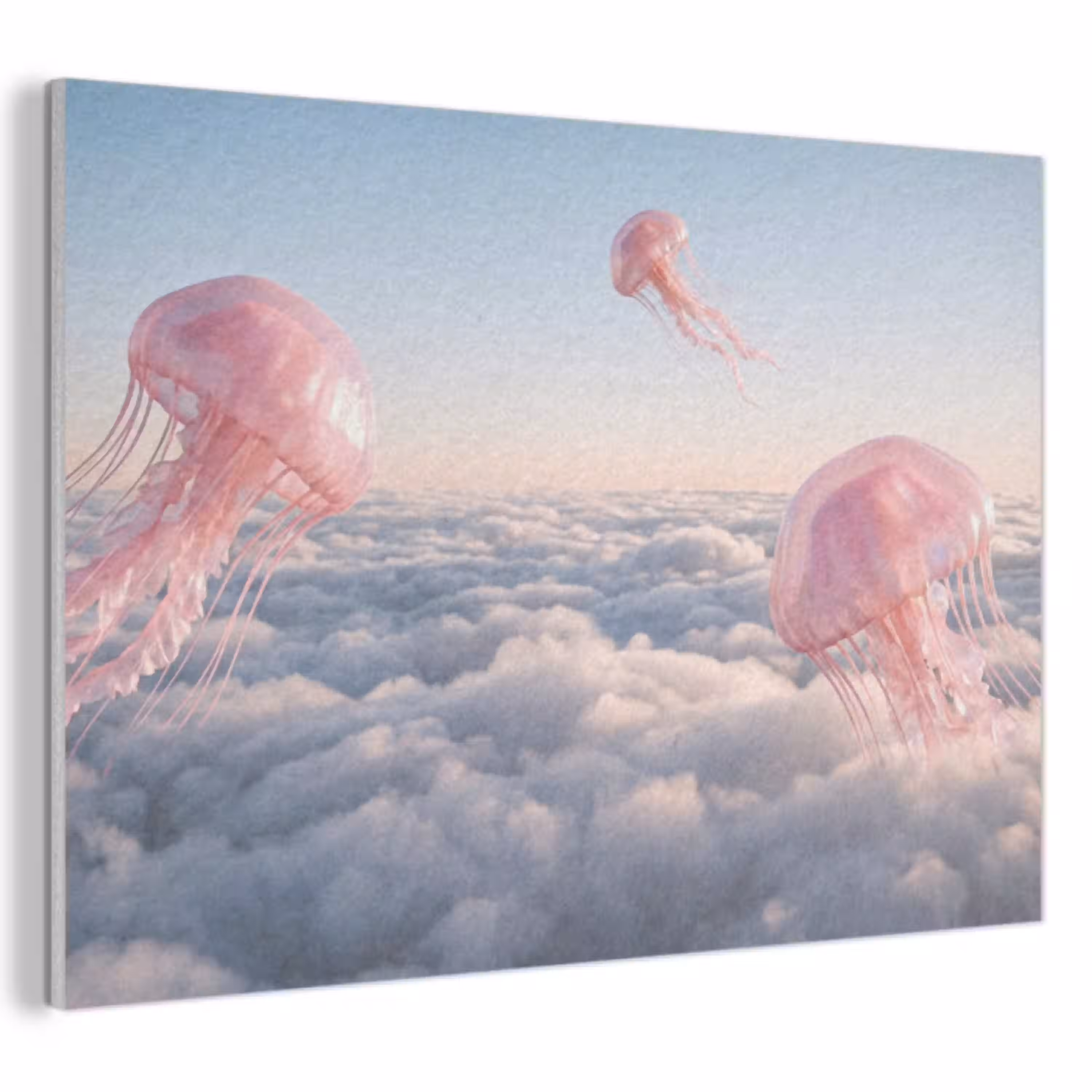 Roze dier - Wolken PET vilt klein -3d