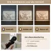 Bloemen - Natuur - Wit - Bloesem - Abstract Light Box met batterij (Wandlamp) middel -USP_lichtkleurNL
