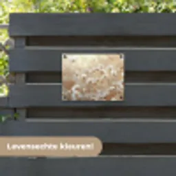 Wilde - Bloemen - Wit tuinposter los doek klein -sfeer3