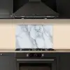 Marmer - Patroon - Gijs - Wit - Marmerlook - Luxe keuken achterwand spatscherm klein -sfeer1