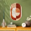 Illustratie - Abstract - Vormen - Rood Wandcirkel Ovaal Forex klein -sfeer2