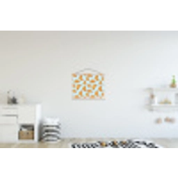 Croissant - Speels - Blauw textielposter latten blank klein 122 -kinderkamer
