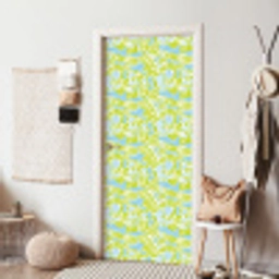 Modern - Bloemen - Groen deurposter klein 289 -sfeer6