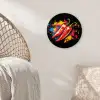 Peper - Graffiti - Verf - Abstract - Modern - Kleurrijk Wandcirkel plexiglas klein -sfeer5