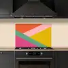 Driehoeken - Kleurrijk - Abstract keuken achterwand spatscherm klein -sfeer1
