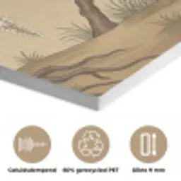 Kraanvogels - Water - Beige PET vilt klein -closeup_NL