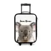 Schattige Koala Beer Kinderkoffer - Zwart klein -3d