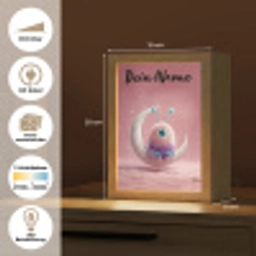 Maan - Monster - Roze Light Box met kabel (Kinderlampje) klein -USP_websiteoverzichtDE