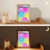 Smileys - Kleurrijk - Neon Light Box met kabel (Kinderlampje) klein -sfeer3_kind