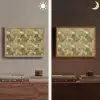 Modern - Geometrisch - Goud Light Box met batterij (Wandlamp) middel 907 -sfeer3