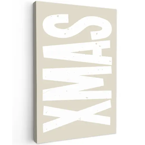 Xmas - Kerst - Japandi - Kerstversiering canvas 2cm klein -z3d