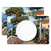 Huizen - Mozaïek - Sinaasappelbomen - Zee Placemat vinyl groot -zzsfeer2_Kitchenyeah-website
