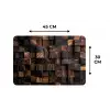 Mozaïek van Houttexturen Placemat vinyl groot -specs