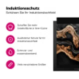 Rivieren van Hout en Hars Inductie beschermer vinyl 3mm groot -zzzzzzz-lf-werking