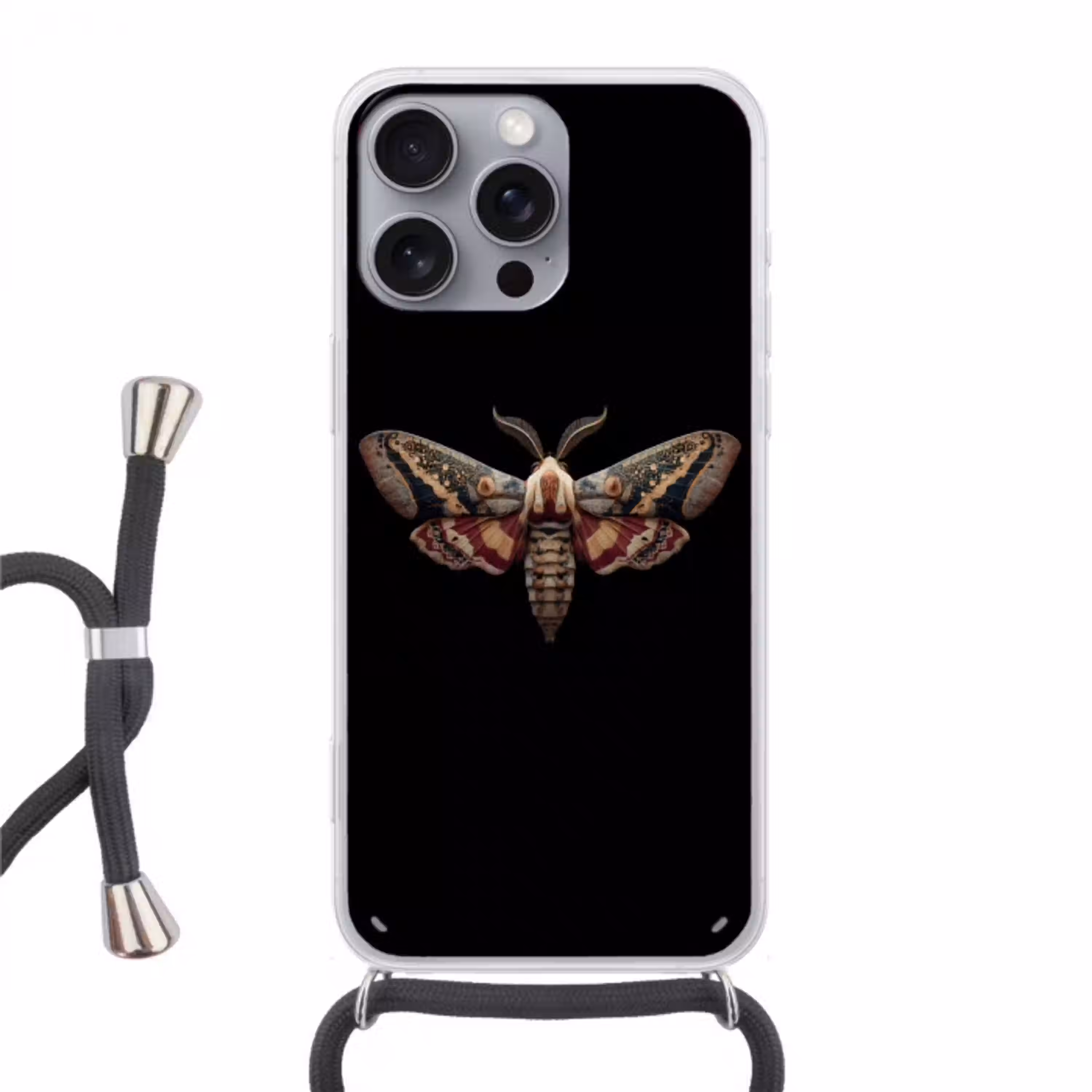 Mot - Oosterse patronen - Sierlijk Hoesje iPhone 16 Pro Max met koord klein -3d