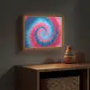 Spiraal - Roze - Draaiend Light Box met batterij (Wandlamp kind) middel -sfeer5_kind