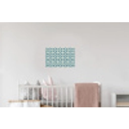 Patroon - Symmetrisch - Blauw Muursticker klein 286 -kinderkamer