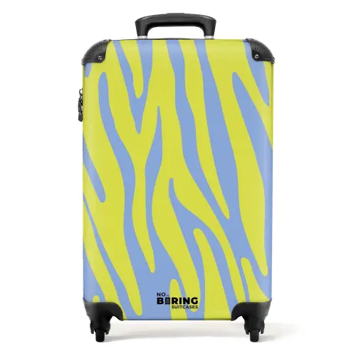 Abstract - Gele golven NBS - Handbagage koffer - Kinderen Unisex middel -productfoto_recht