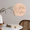 Too old for dicaprio - Roze - Groen Wandcirkel behangsticker klein -sfeer3
