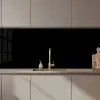 Zwart - Effen kleur keuken achterwand 2 middel 871 zz_3dshopping