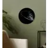 Paarden - Portret - Zwart - Dieren Wandcirkel kunststof plaat 5mm dik klein -sfeer3