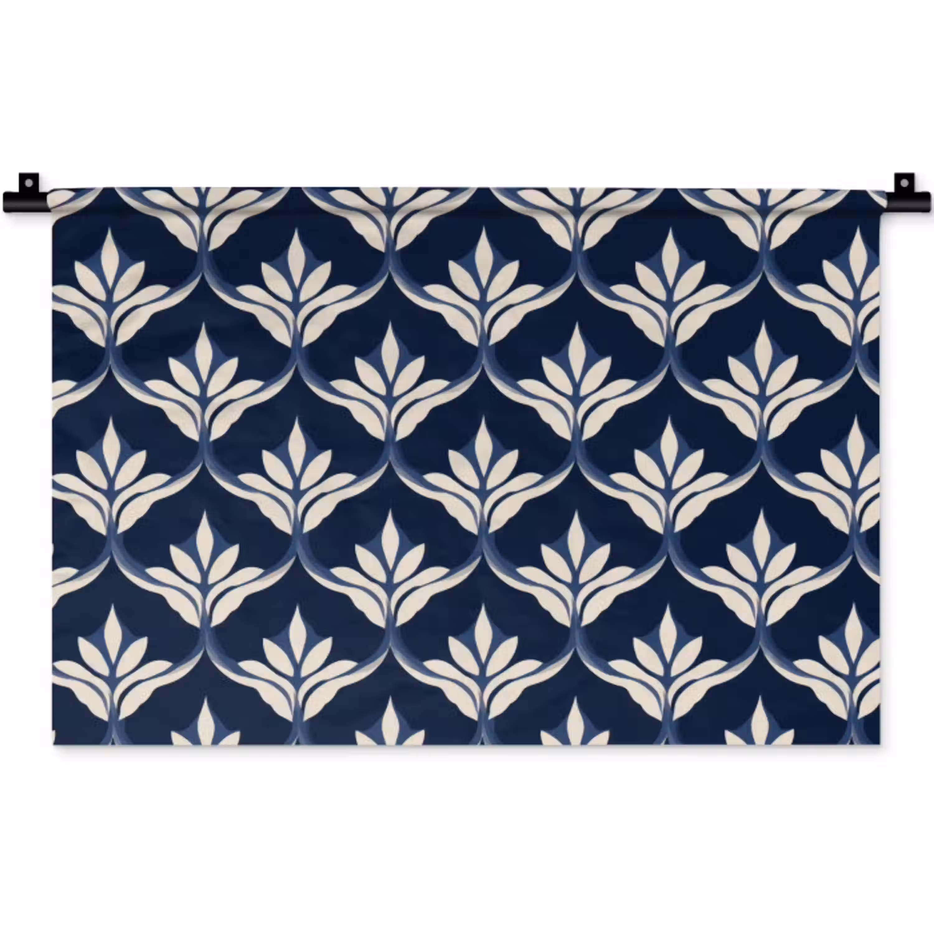 Modern - Ontwerp - Blauw Wandkleed katoen klein 269 -zz3d