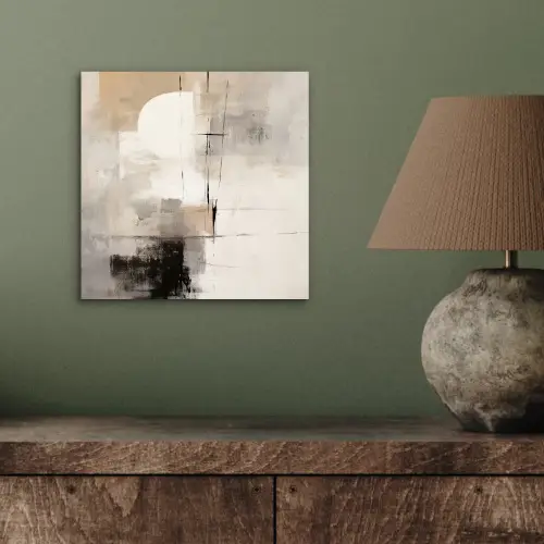 Abstract - Kunst - Grijs aluminium wit klein -sfeer2