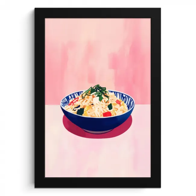 Rijst - Illustratie - Kom - Groente KitchenYeah - Keuken - Fotolijst klein -3d