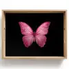Vlinder - roze - Elegant Dienblad Rechthoek middel -z3d_shopping