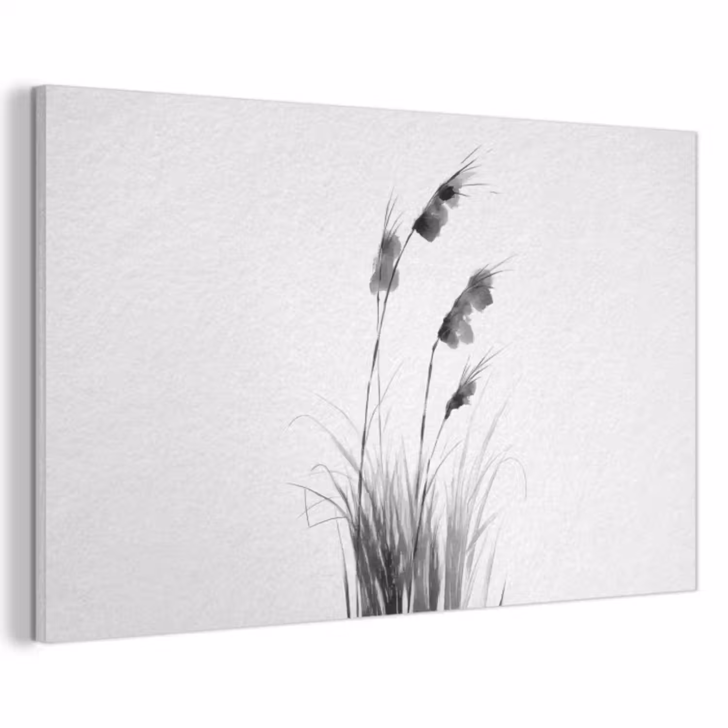 Akoestisch schilderij - Minimalistisch - Stelen - Wit
