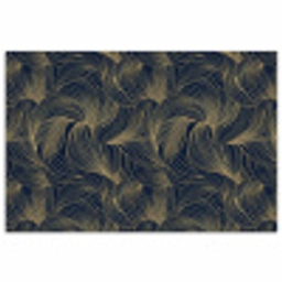 Abstract - Lijnen - Blauw - Goud poster papier klein 62 -3d