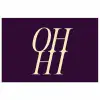 Oh hi - Paars - Minimalistisch poster papier klein -3d