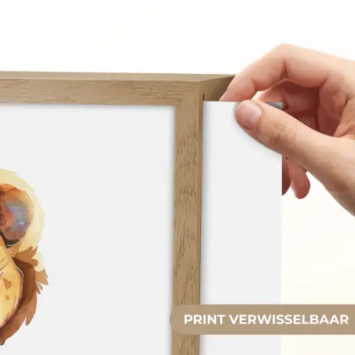 Leeuw - Baby dier Light Box met batterij (Wandlamp kind) middel -USP_websiteprintNL