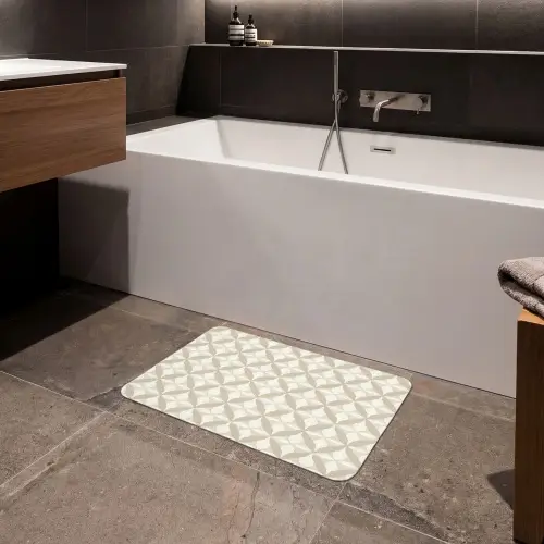 Patroon - Klassiek - Beige Badmat klein 997 -sfeer3