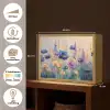 Zomers - Wilde bloemen - Penseelstreken Light Box met batterij (Wandlamp) middel -USP_websiteoverzichtNL
