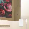 Klaprozen - Roze - Bloemen - Botanisch - Kunst Light Box met batterij (Wandlamp) middel -USP_websiteoplaadbaarNL