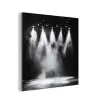 Theaterzaal - Mist - Spotlights - Zwart aluminium wit klein -3d