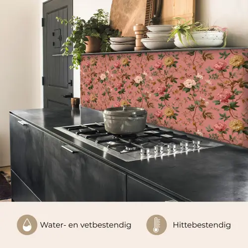 Klassiek - Botanisch - Roze keuken achterwand 2 middel 871 -usp_NL
