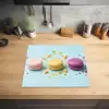 Macarons - Kleurrijk - Pastel Inductie beschermer vinyl 3mm middel -sfeer5