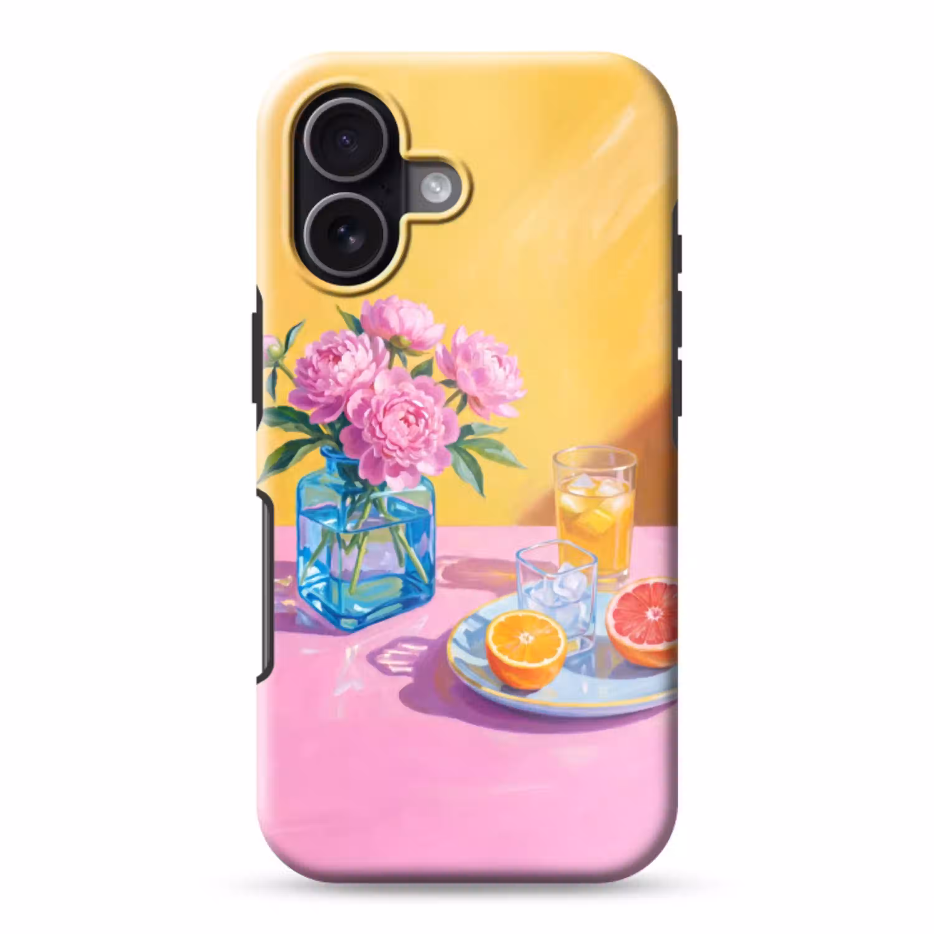 Bloemen - Roze - Modern Toughcase MagSafe Apple iPhone 17 klein -3d