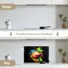 Koffie - Graffiti - Drinken - Abstract keuken achterwand spatscherm klein -voor_na_NL