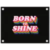 Quote - Regenboog - Roze - Zwart tuinposter los doek klein -3d