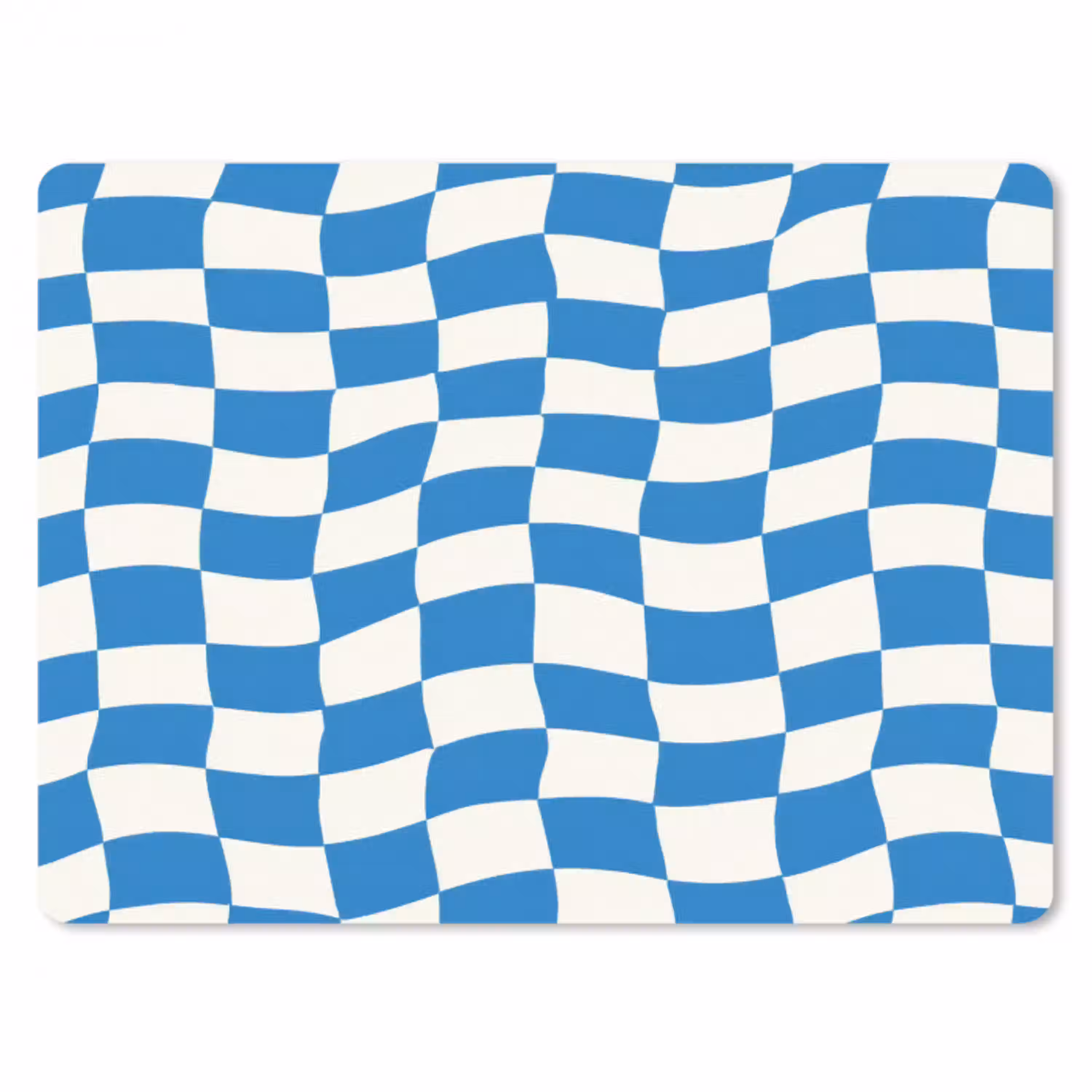 Golvend - Patroon - Blauw muismat rubber klein 262 -3d