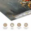 Kerstboom - Cadeaus - Rood - Goud poster papier klein -closeup_NL