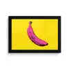 Banaan - Grafisch - Geel fotolijst zwart zonder passe partout klein -3d