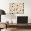Terrazzo -  Patroon - Geel - PET vilt klein 837 -sfeer5