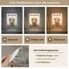 Leeuw - Dieren - Kinderen - Bruin - Meisje Light Box met kabel (Kinderlampje) klein -USP_lichtkleurNL