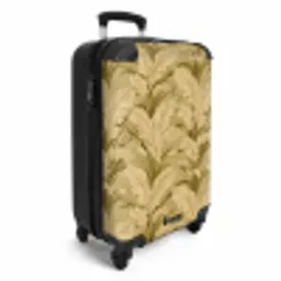 Palmbladeren - Klassiek - Groen NBS - Handbagage koffer - Volwassenen Unisex middel -productfoto_3d